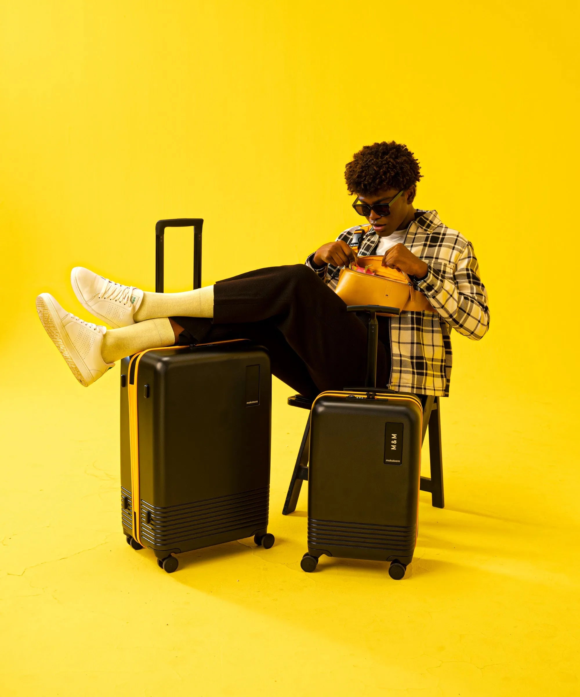 Color_Crypto Sunray (Limited Edition) | Set of Two Luggage