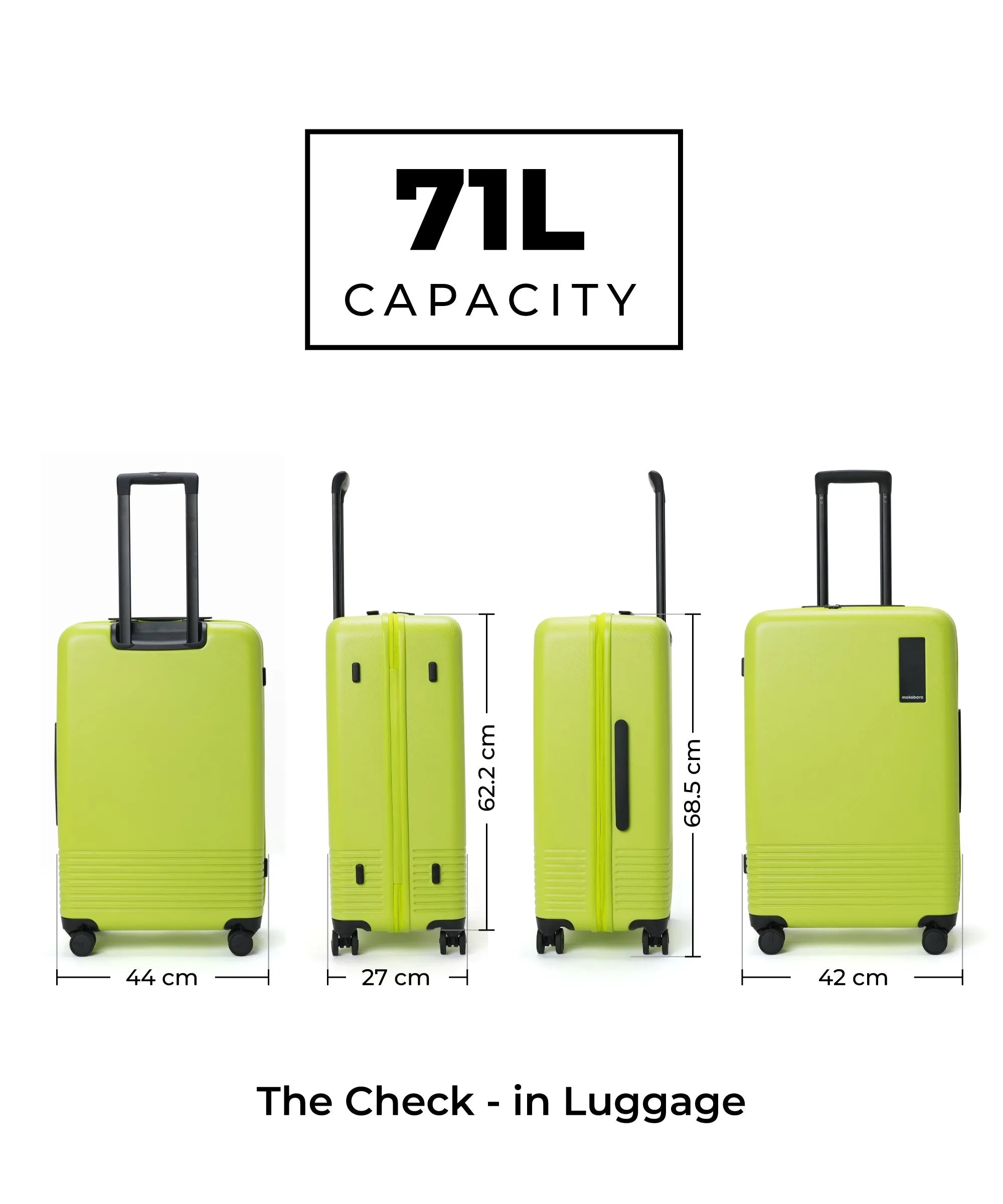 Color_Happy Green | Set of Two Luggage