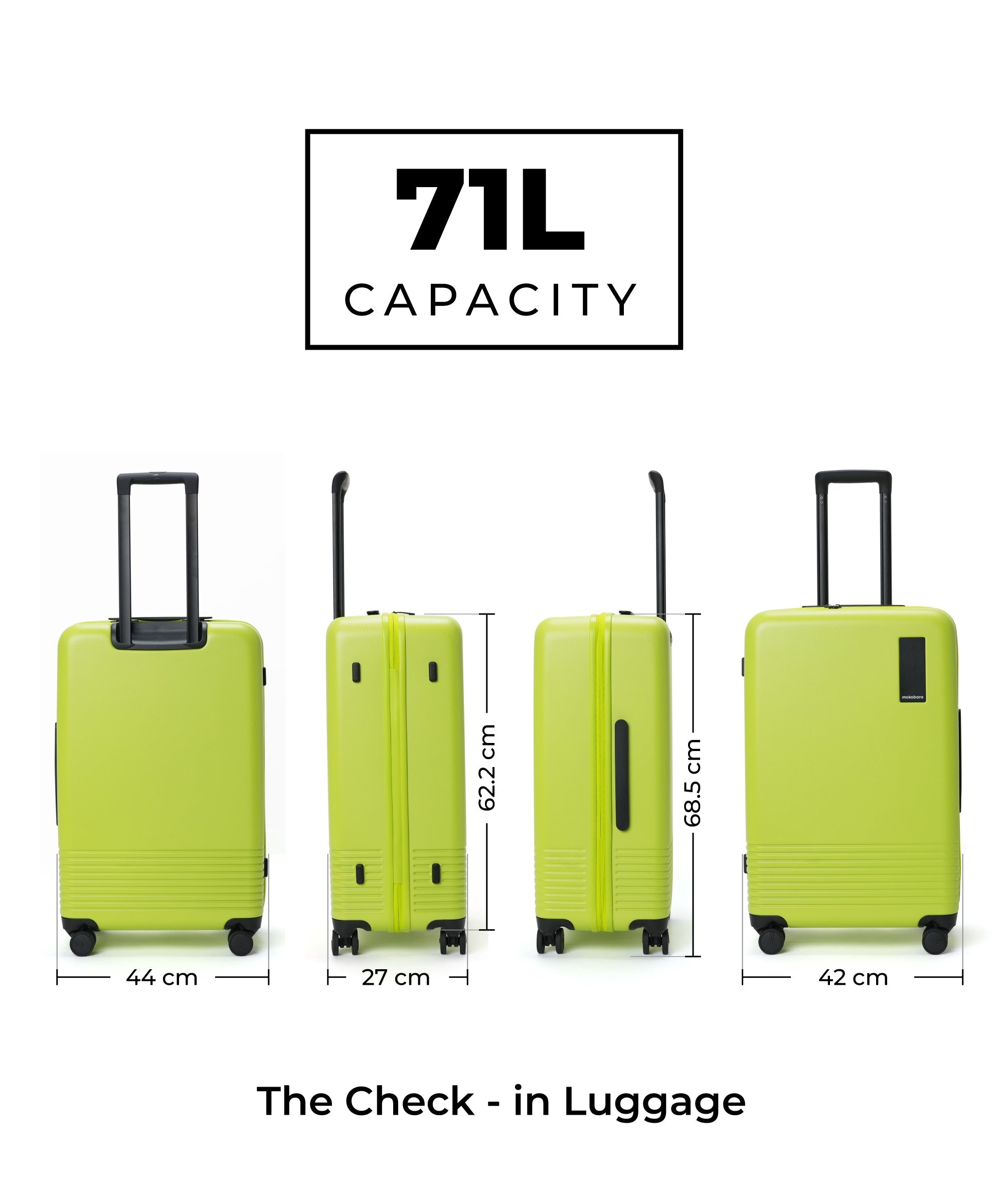 Color_Happy Green | Set of 3 Luggage