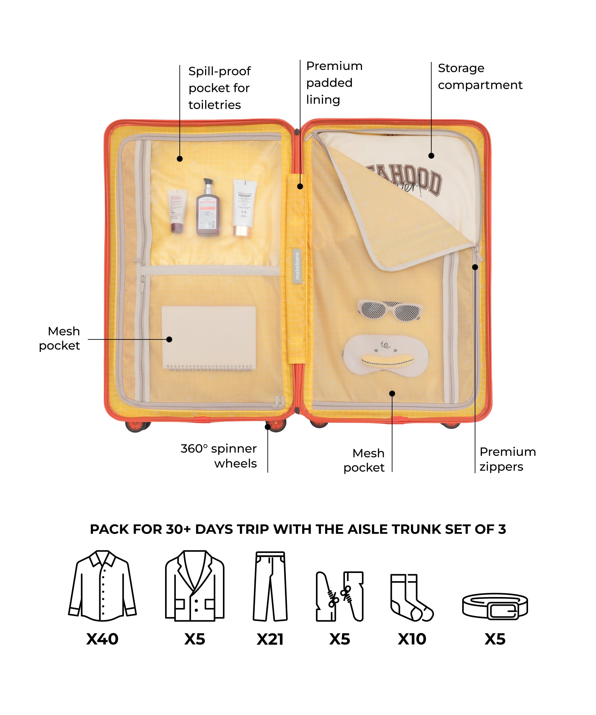 Color_Stardust | The Aisle Trunk set of 3