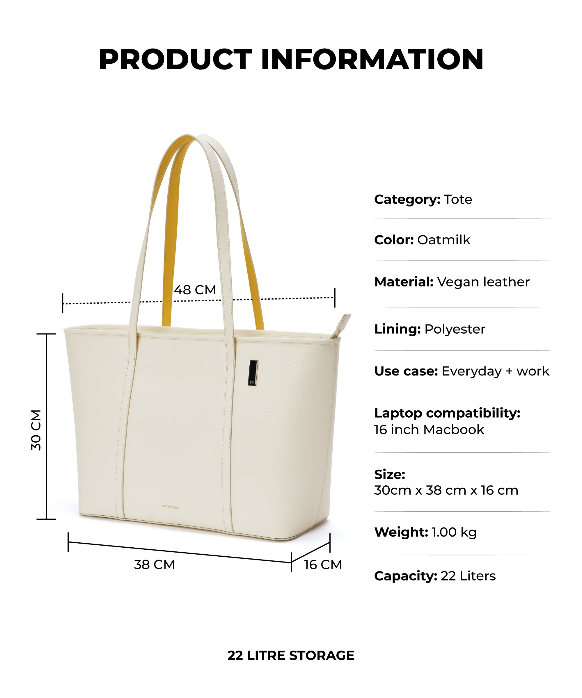 Color_Oatmilk 2.0 | The Astrid Tote