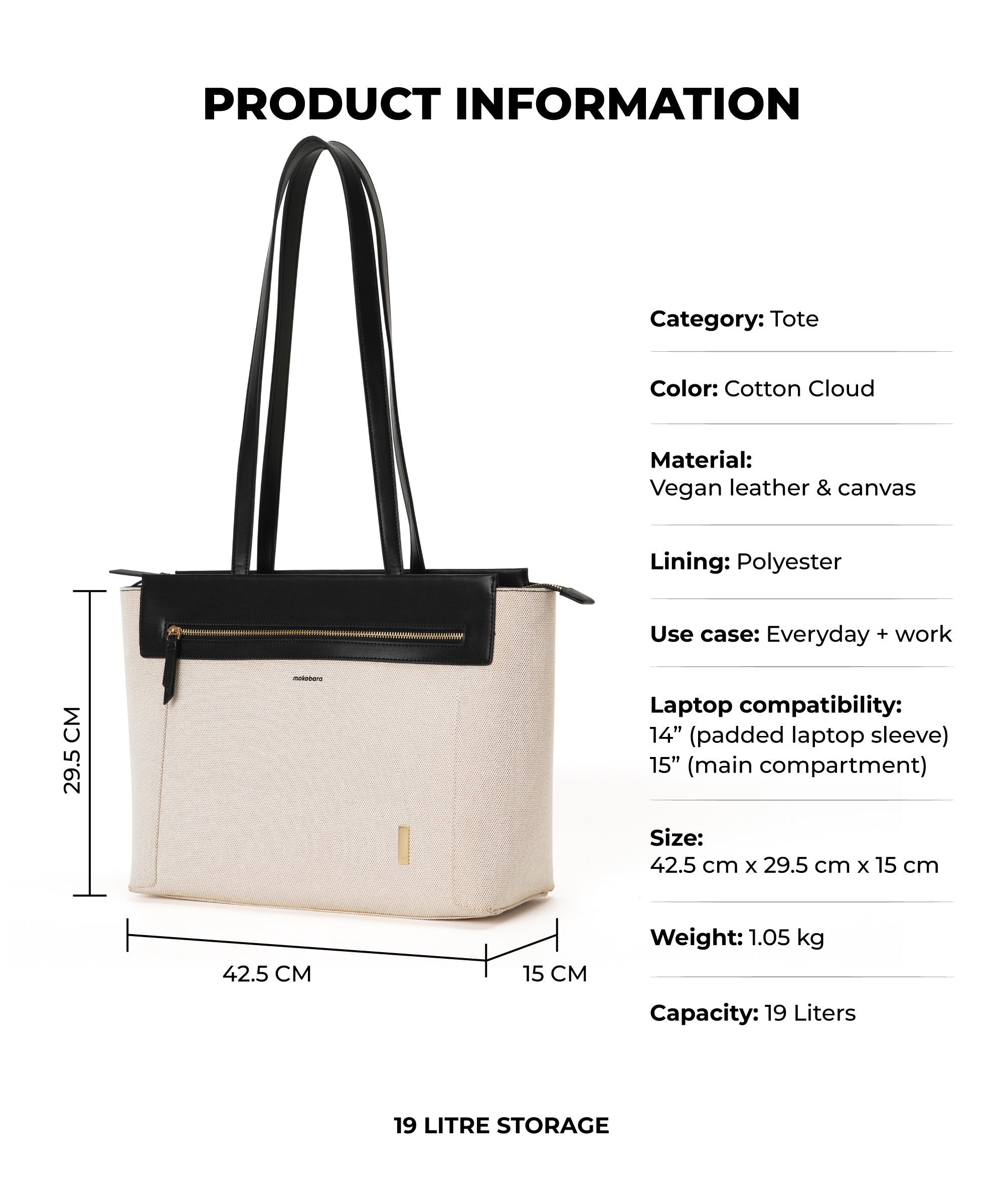 Color_Coconut Cloud | The Dawn Tote