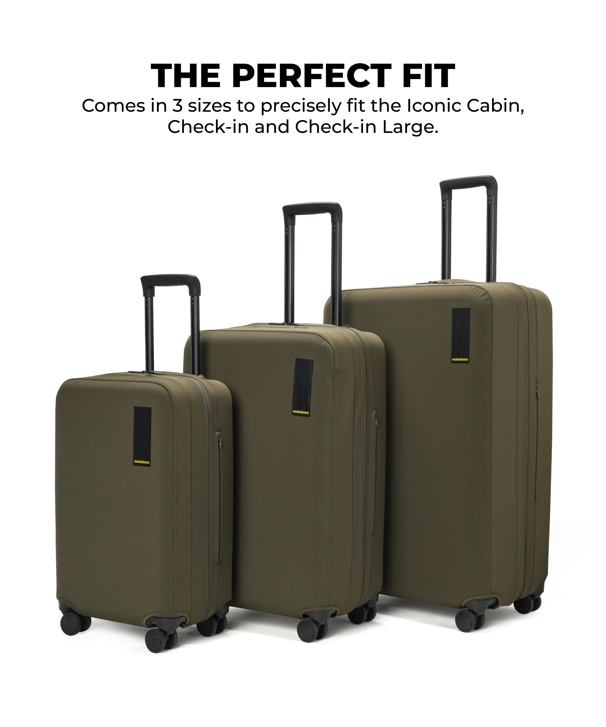 Size_Check-in Large - Seaweed Green | The Iconic Luggage Cover