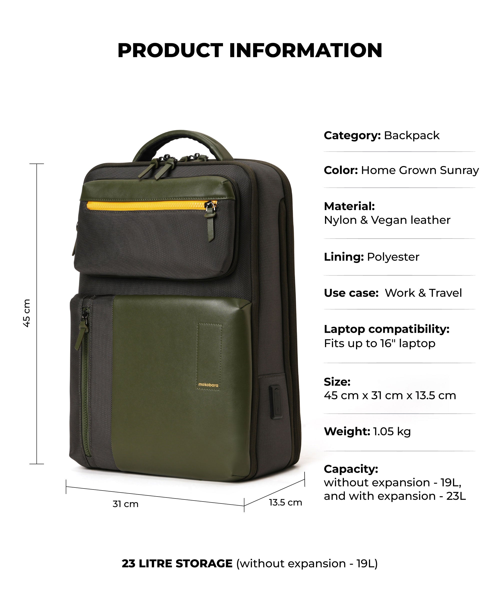 Color_Home Grown Sunray 2.0 | The Overnighter Backpack