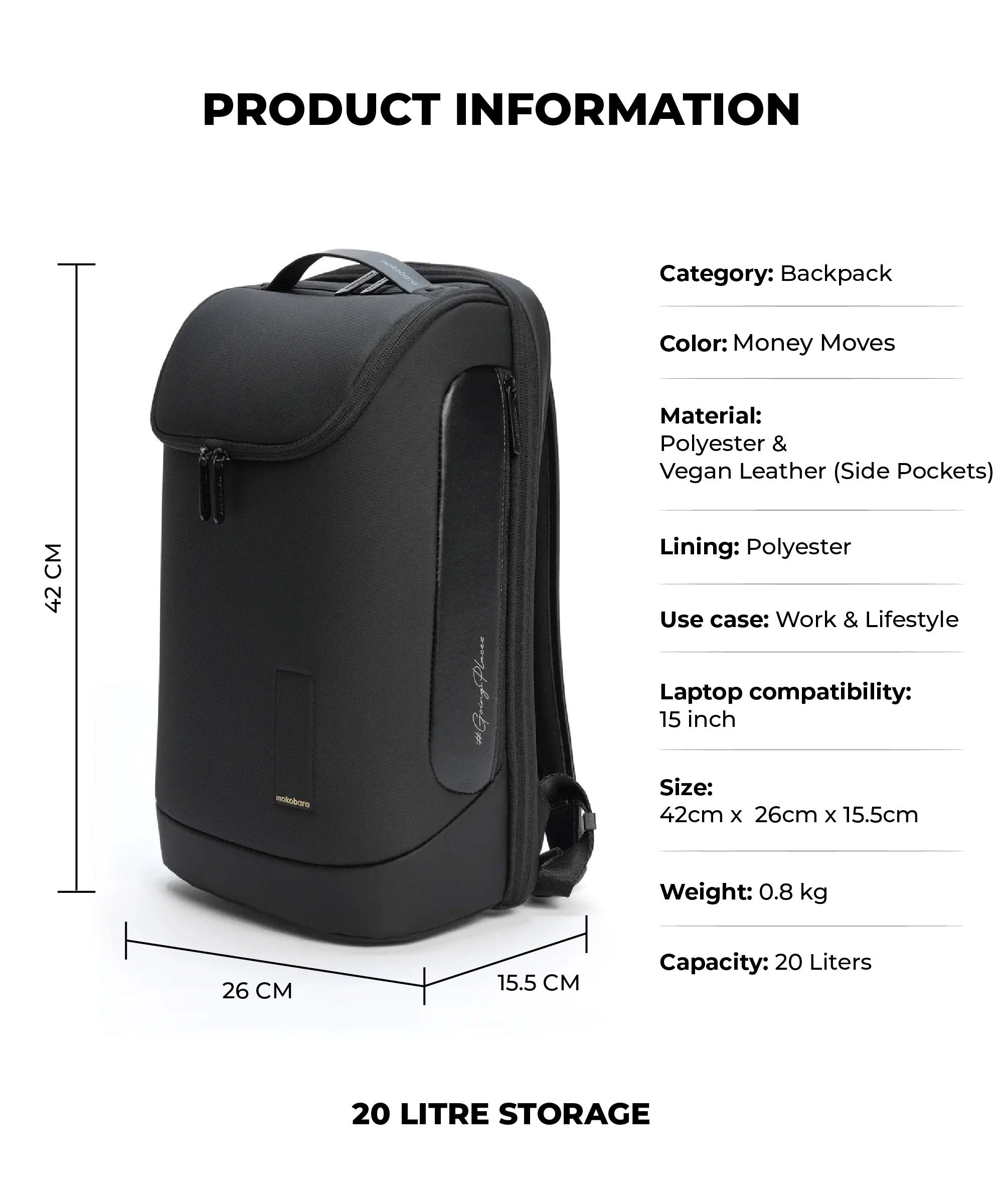 Color_Crypto | The Transit Backpack - 20L