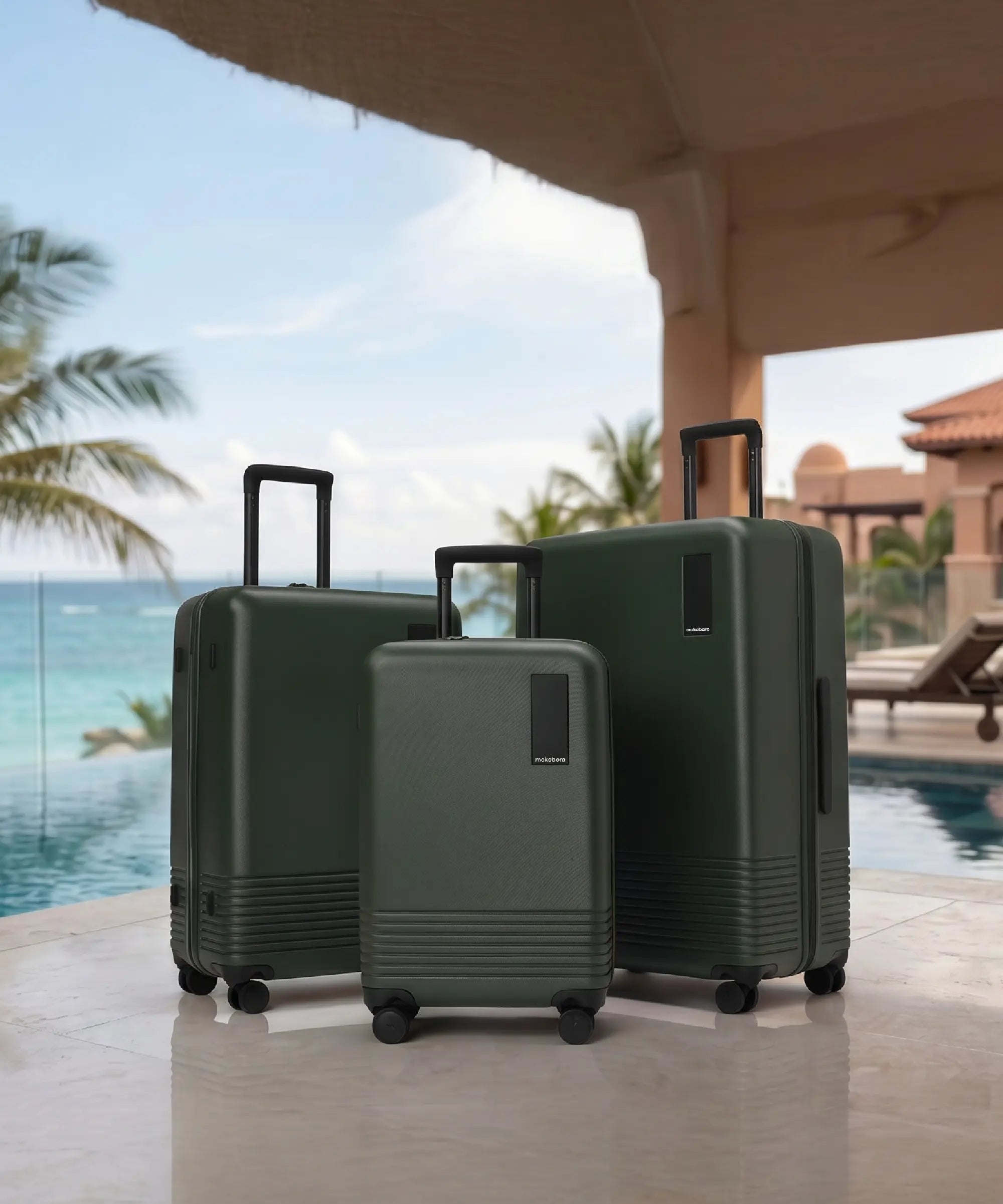 Color_seeweed | The Set of 3 Luggagereen