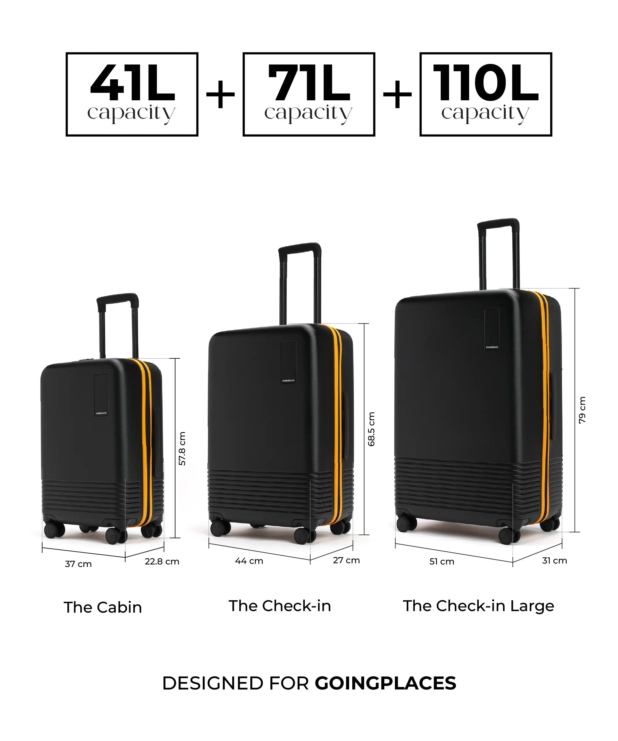 Color_Money Moves Sunray | The Set of 3 Luggage