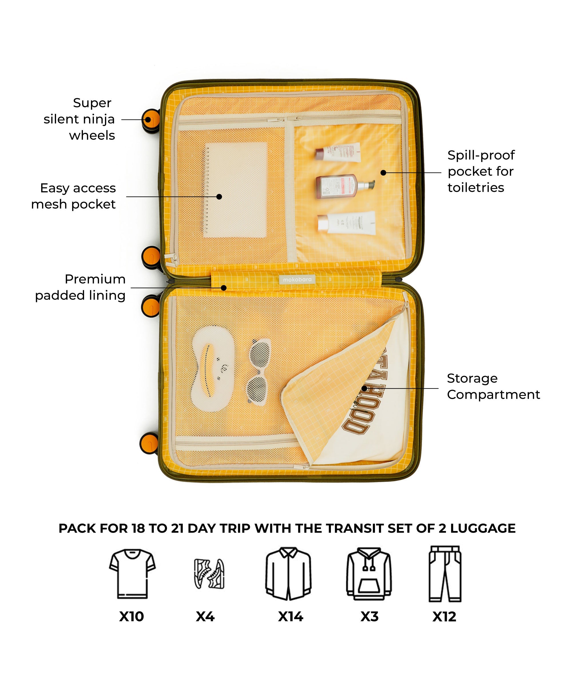 Color_ So Matcha 2.0 | The Transit Luggage - Set of 2