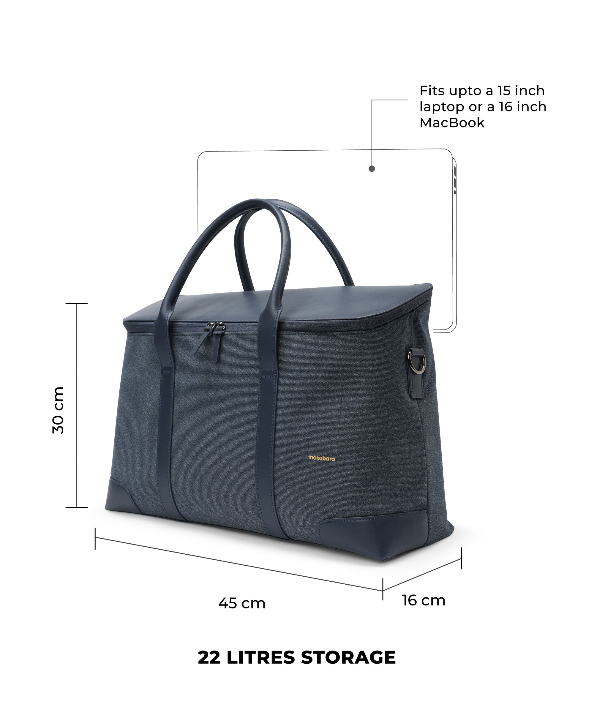 Color_Tailored Blue (Limited Edition) | The Cabin Duffle