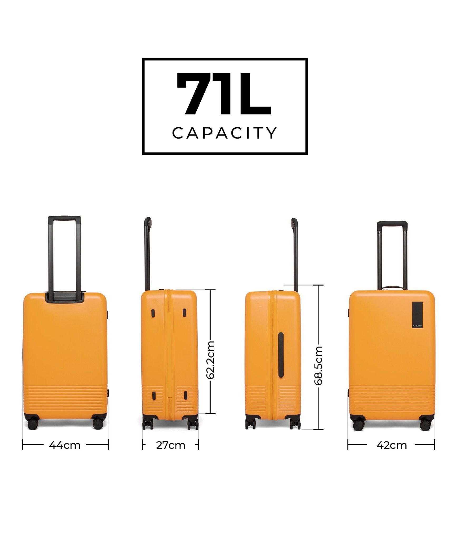 Color_Sunnyside Yellow | Set of Two Luggage