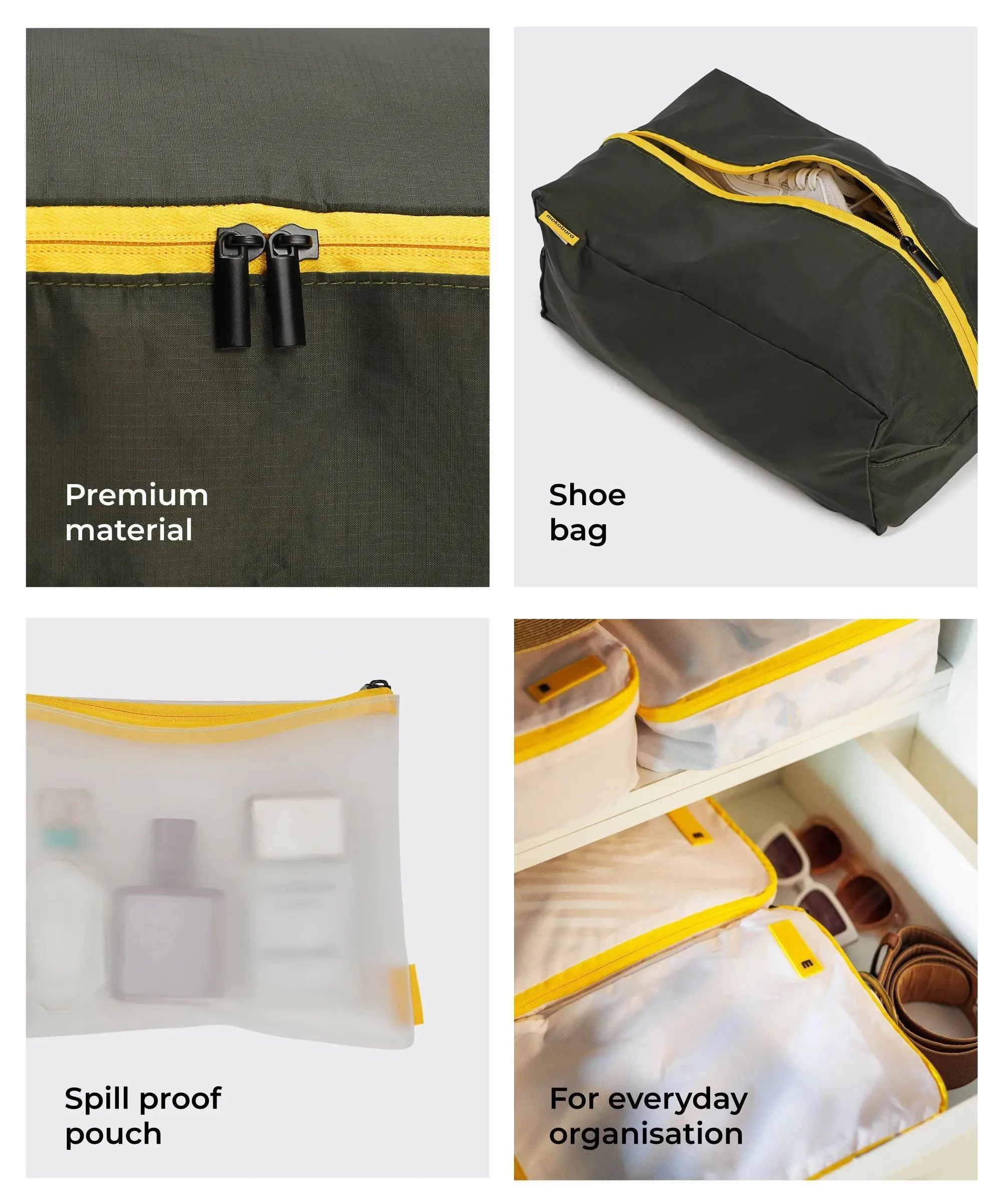 Color_Homegrown Sunray | The Packing Cubes (Set of 6)