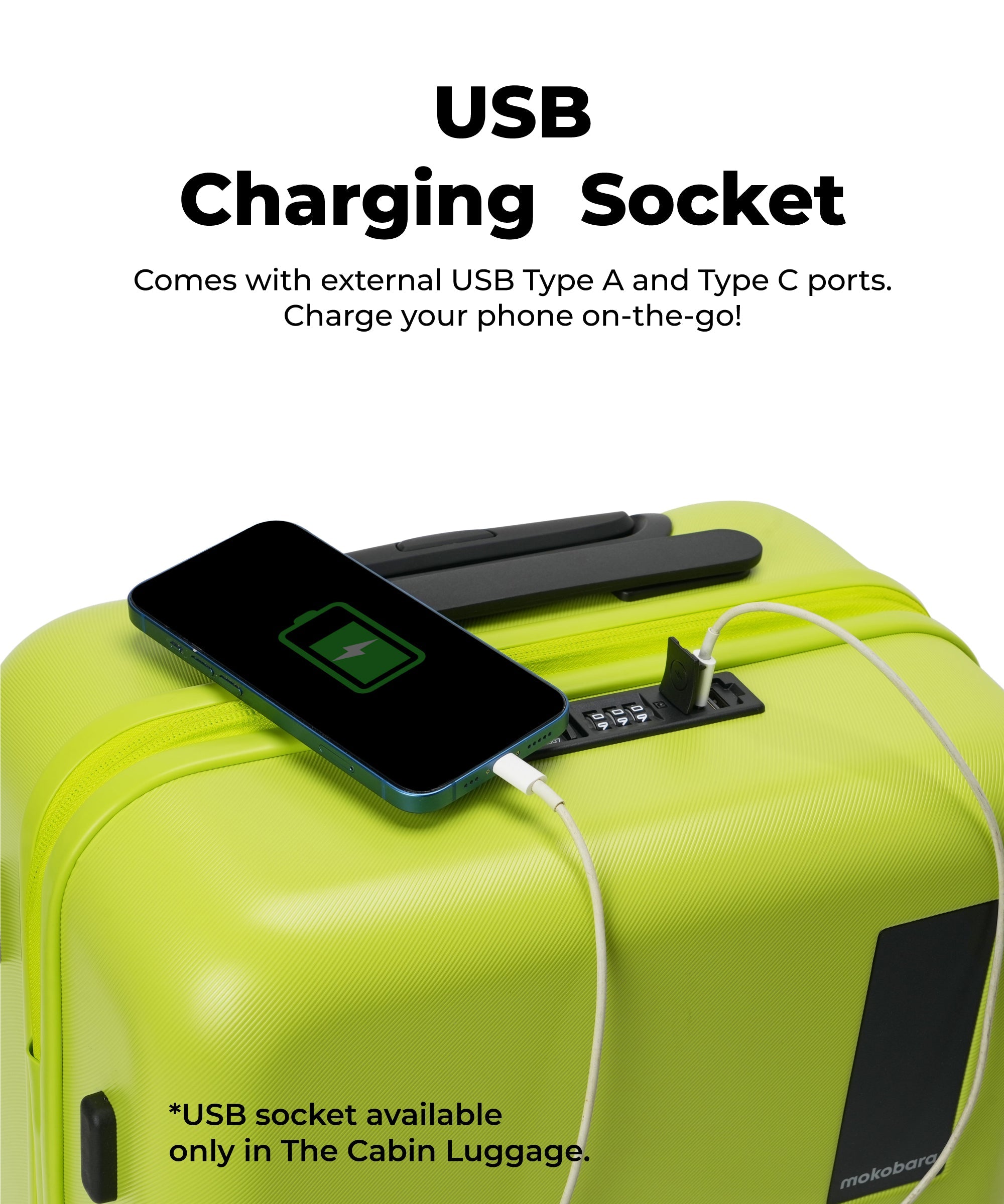 Color_Happy Green | Set of 3 Luggage