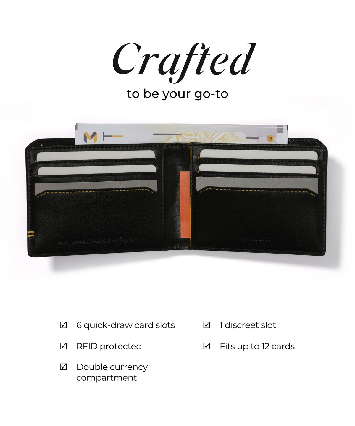 Color_ Money moves wallet | Bifold wallet