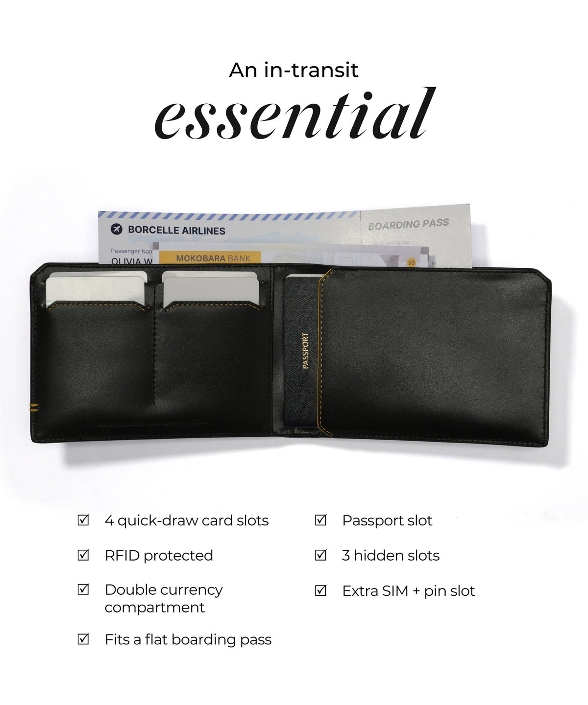 Color_Money Moves | The Stash Bifold Travel Wallet