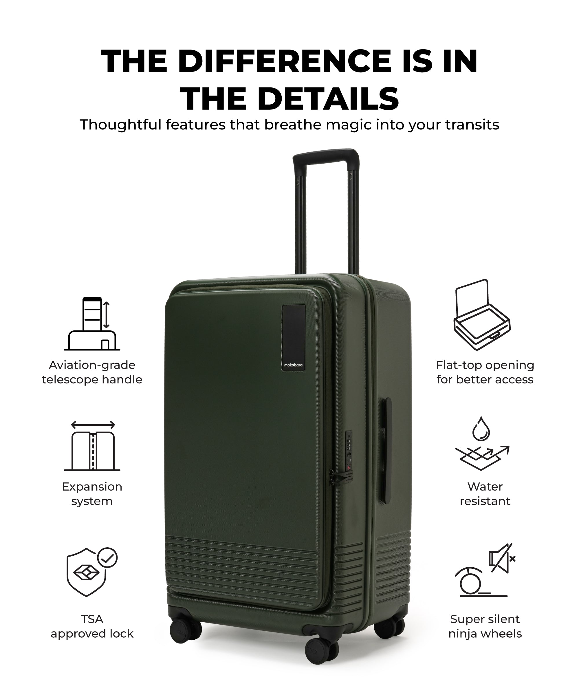 Color_Seaweed Green 2.0 | The Access Trunk Luggage