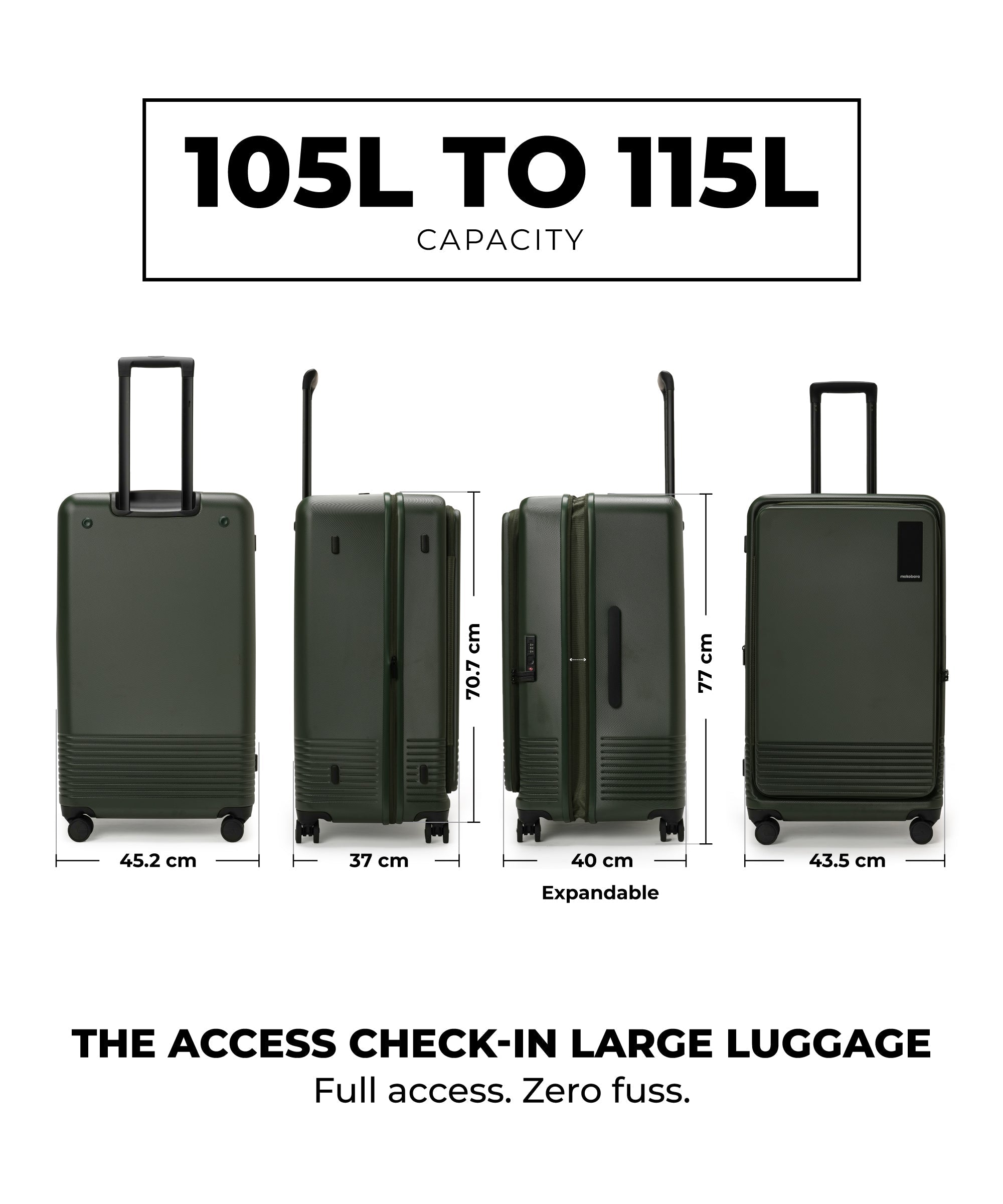 Color_Seaweed Green 2.0 | The Access Trunk Luggage