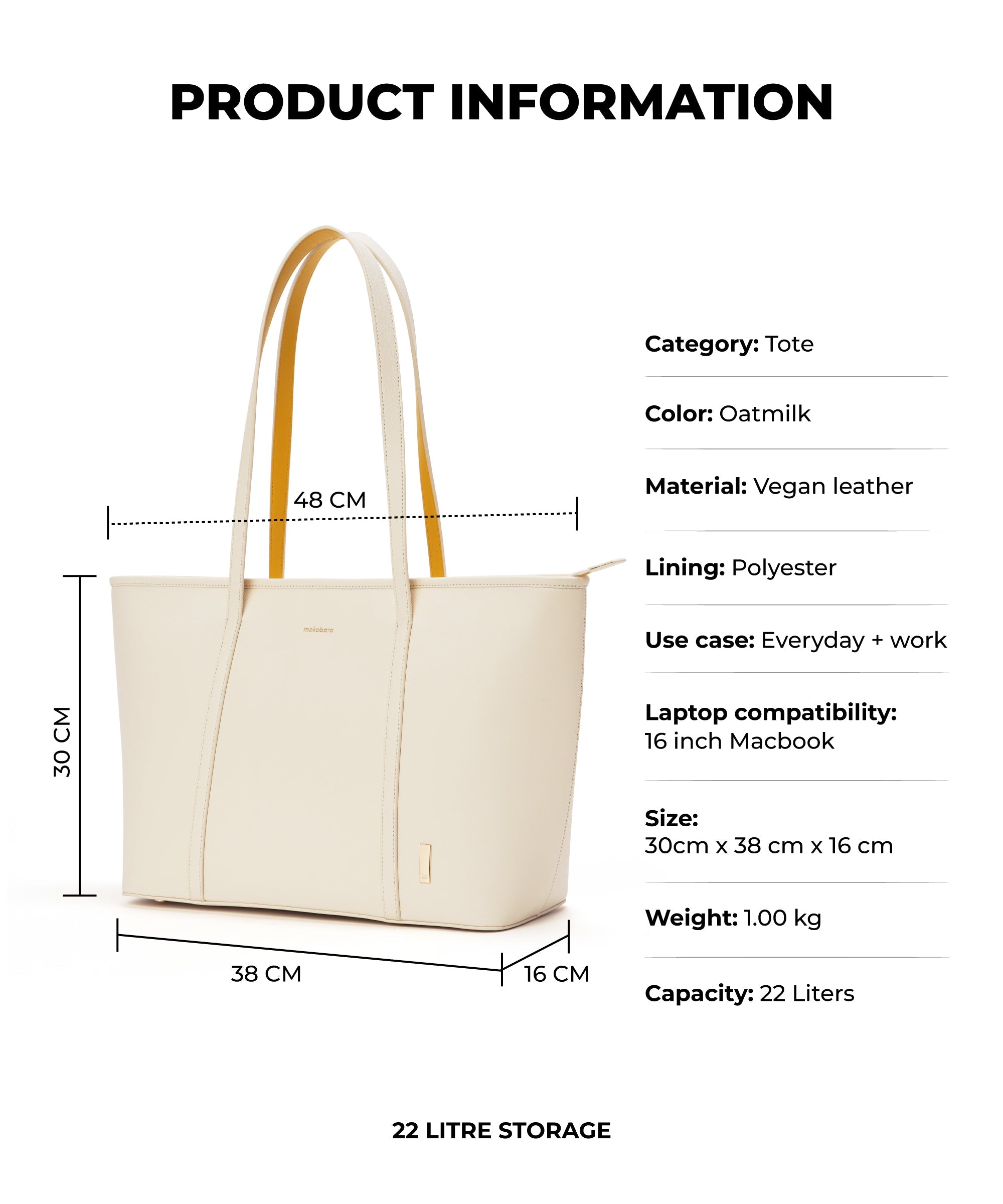 Color_Oatmilk | The Astrid Tote