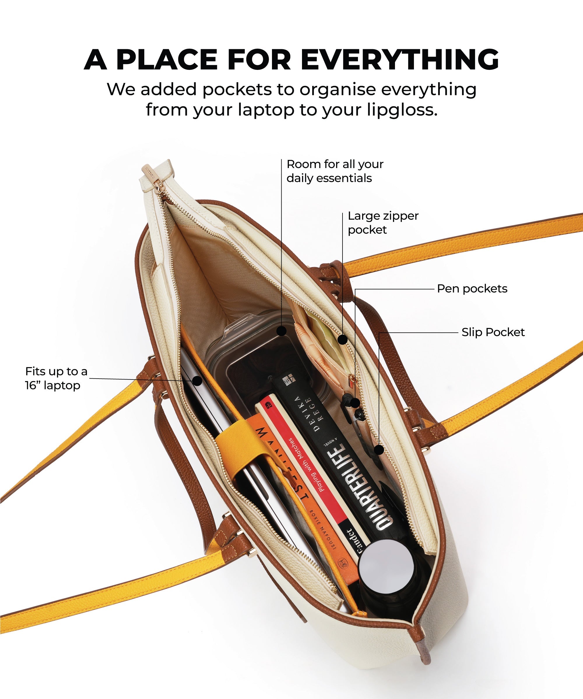 Color_Coconut Cream | The Belle Tote 3.0