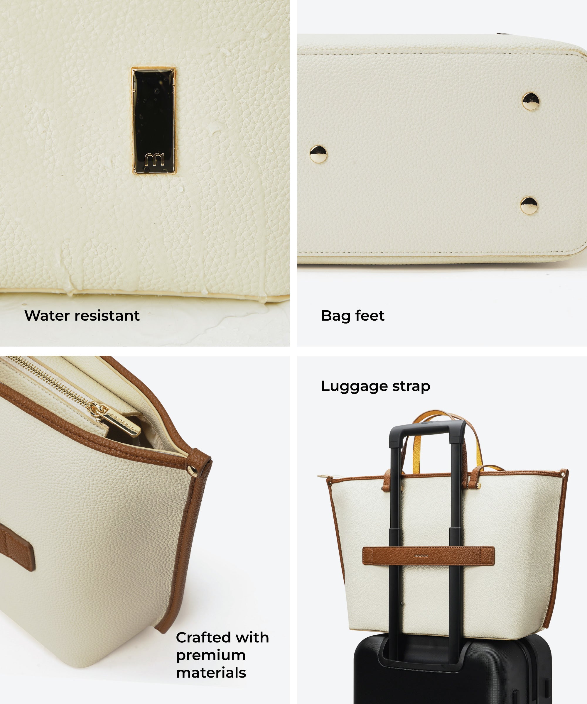 Color_Coconut Cream | The Belle Tote