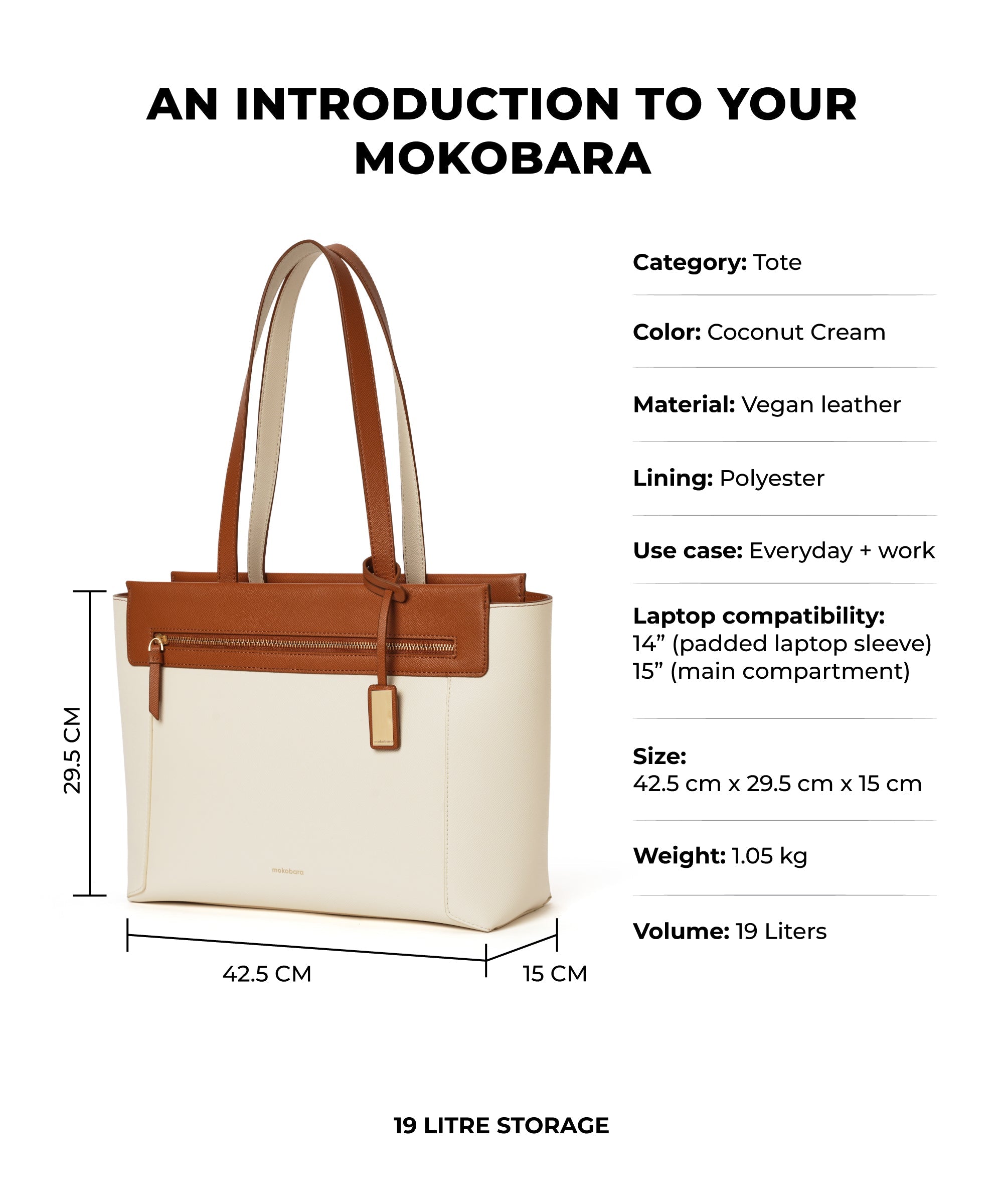 Color_Coconut Cream 3.0 | The Dawn Tote