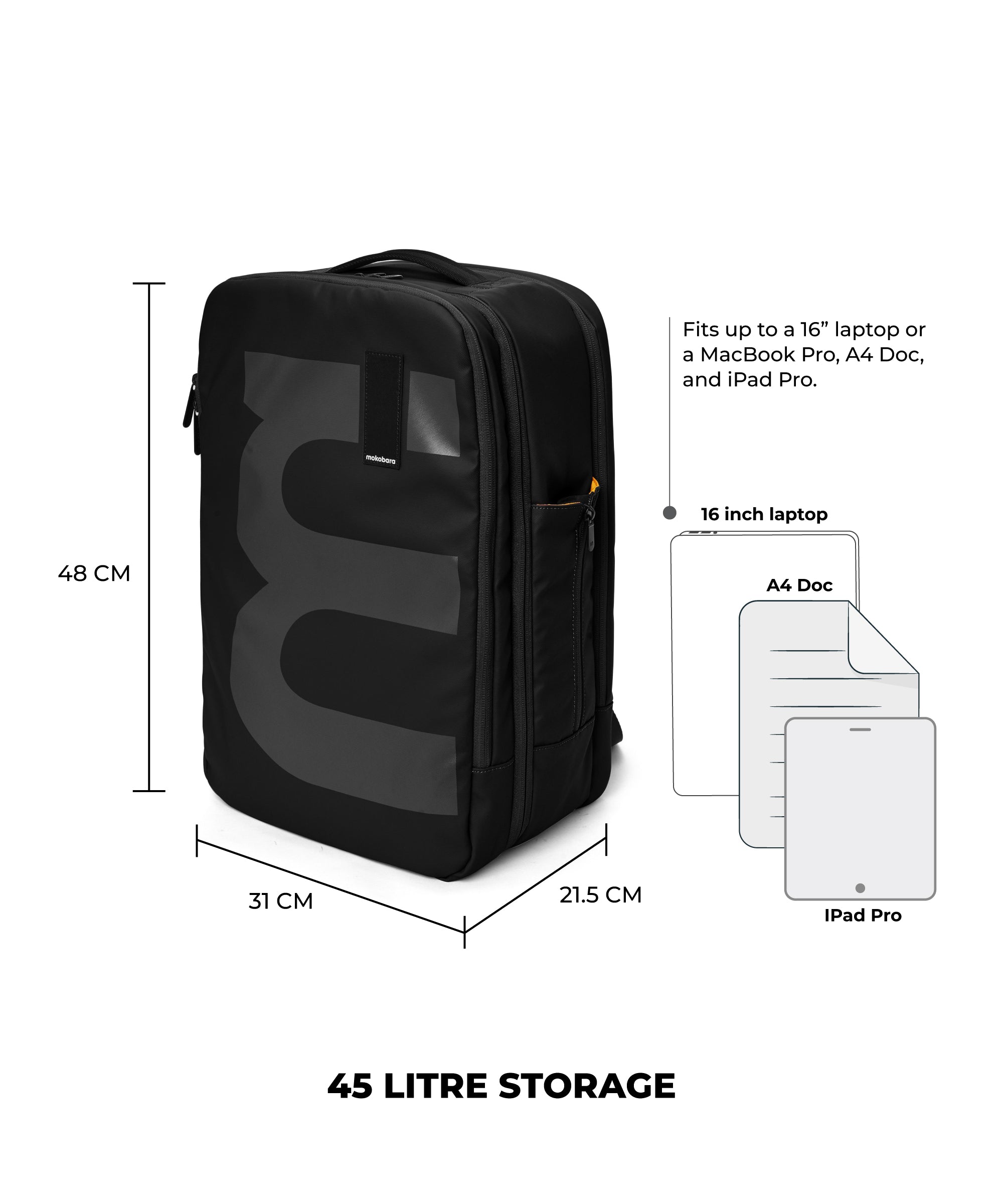 Color_Crypto | The Em Travel Backpack - 45L