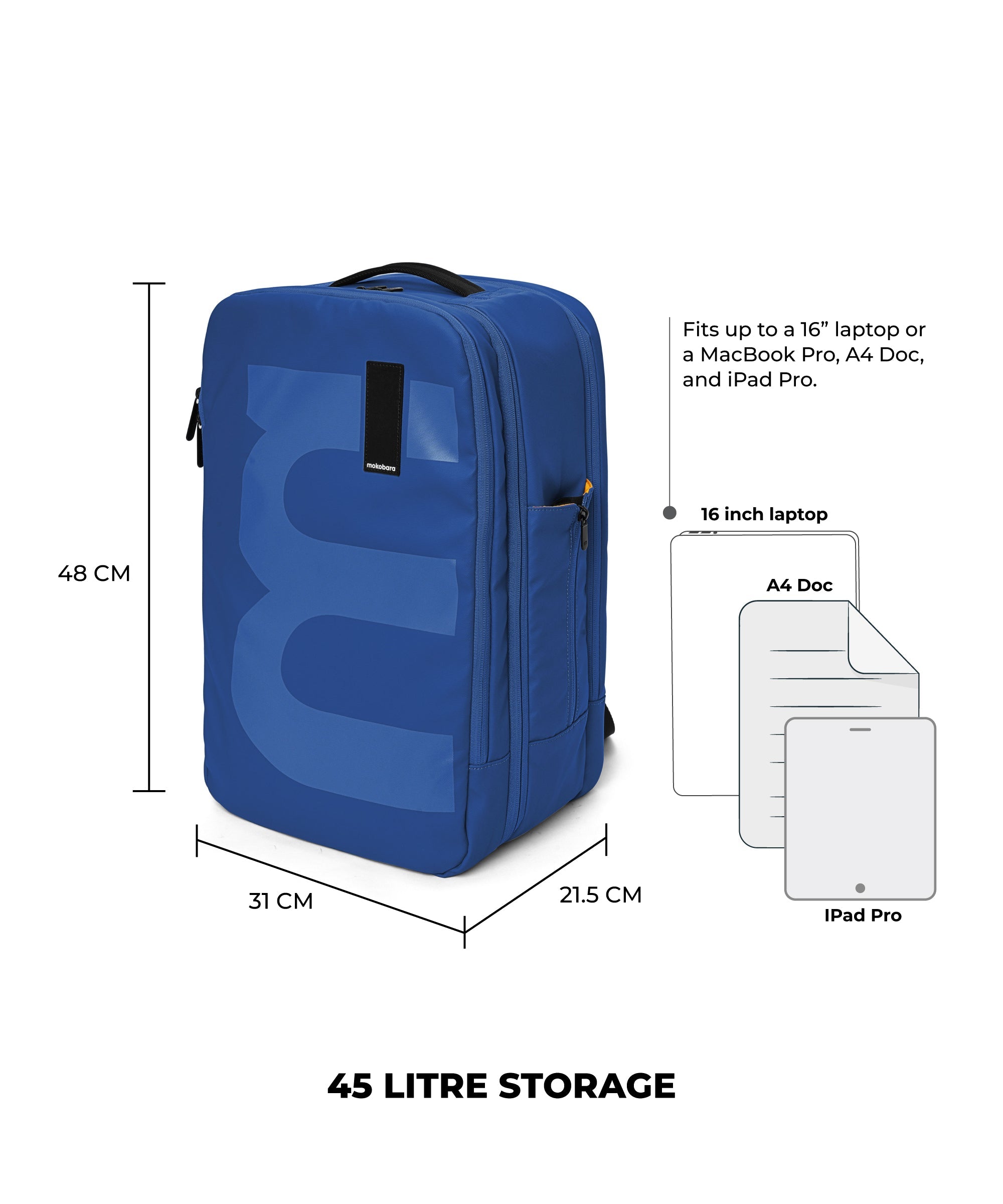 Color_Ocean | The Em Travel Backpack - 45L