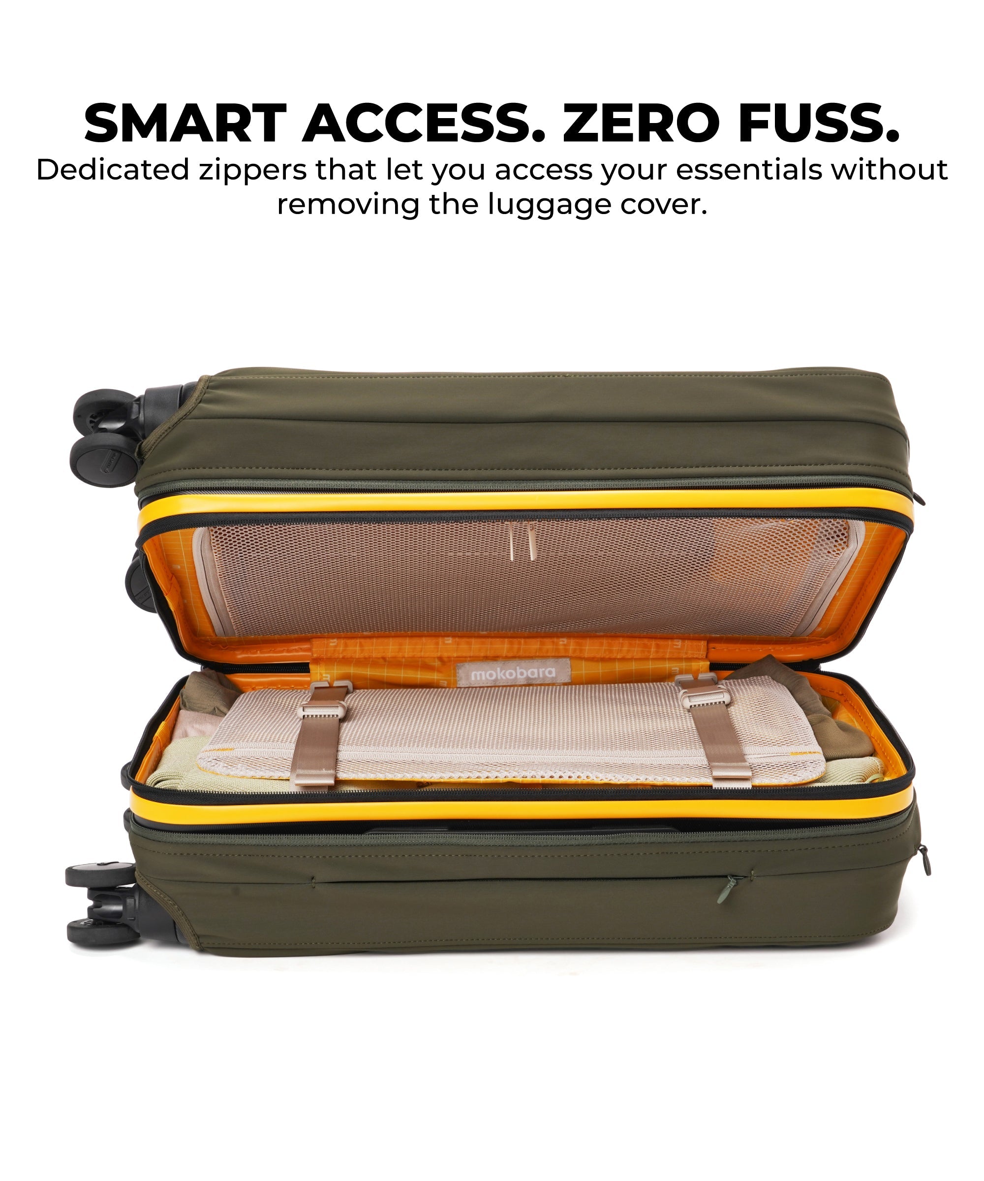 Size_Check-in Large - Seaweed Green | The Iconic Luggage Cover