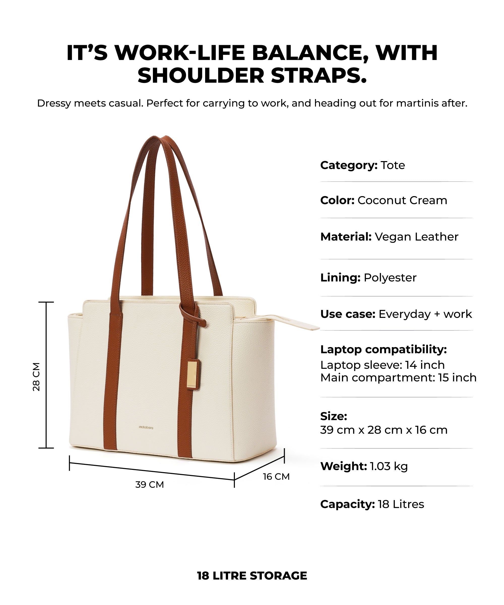 Color_Coconut Cream 3.0 | The Sunflower Tote