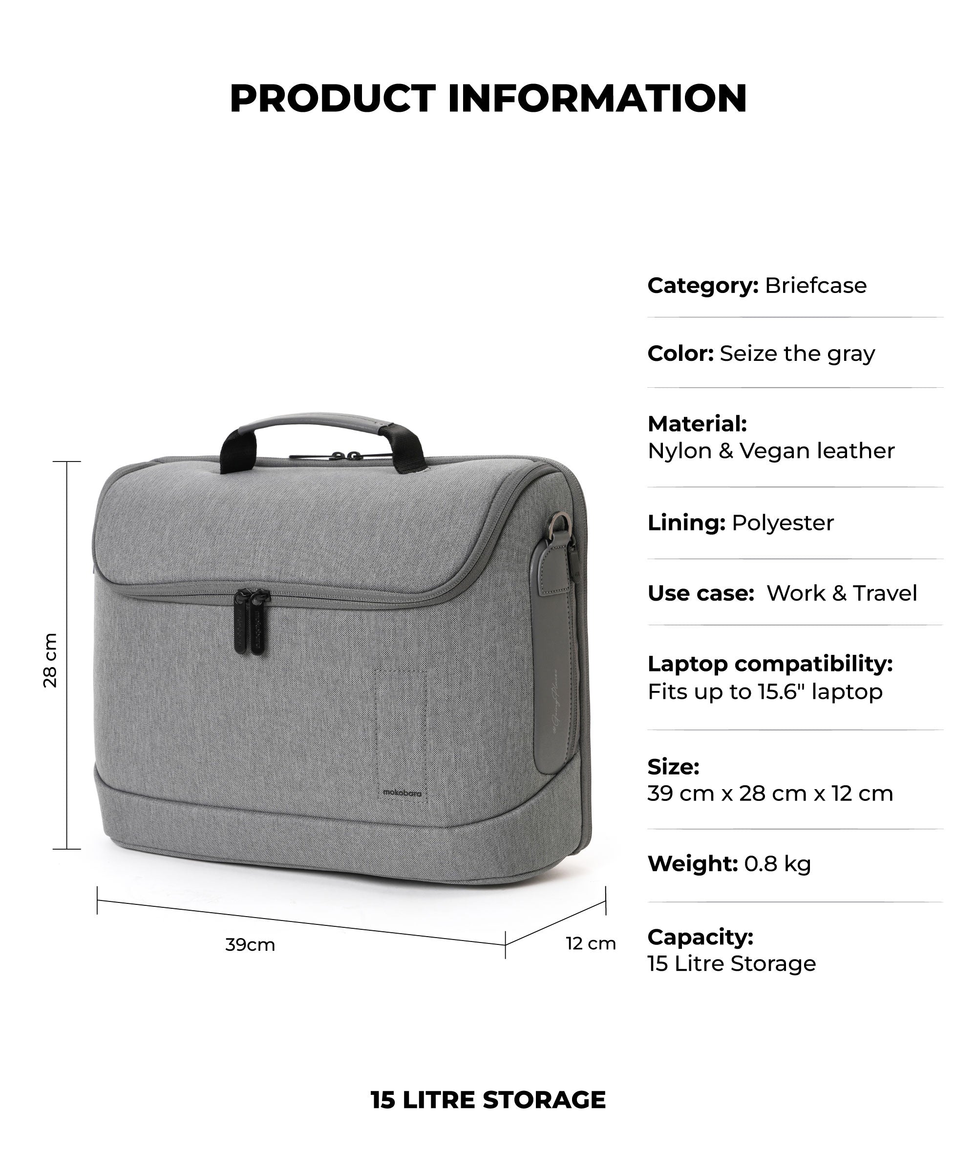 Color_Sieze the Gray | The Transit Briefcase