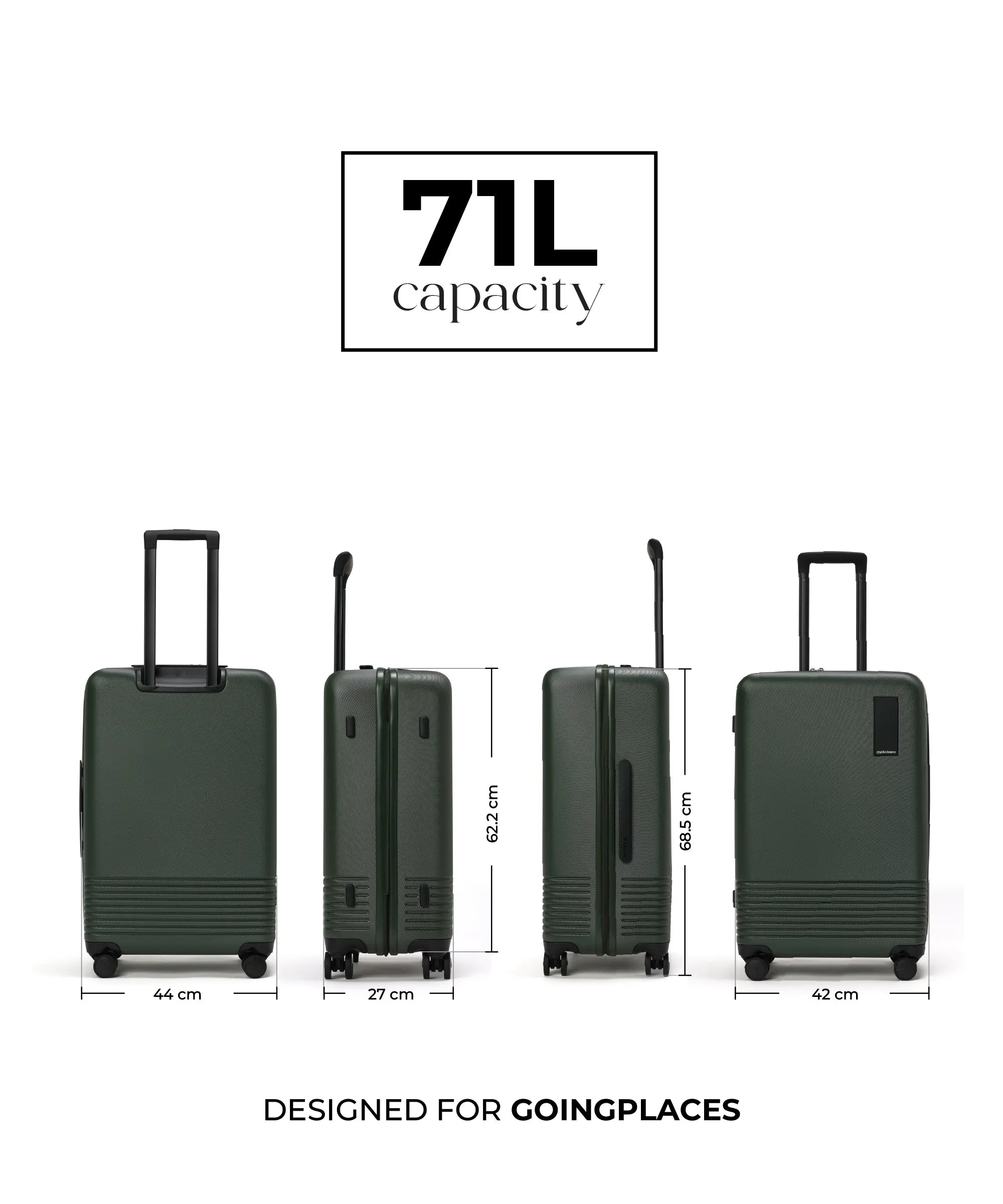 Color_Seaweed Green | The Check-in Luggage