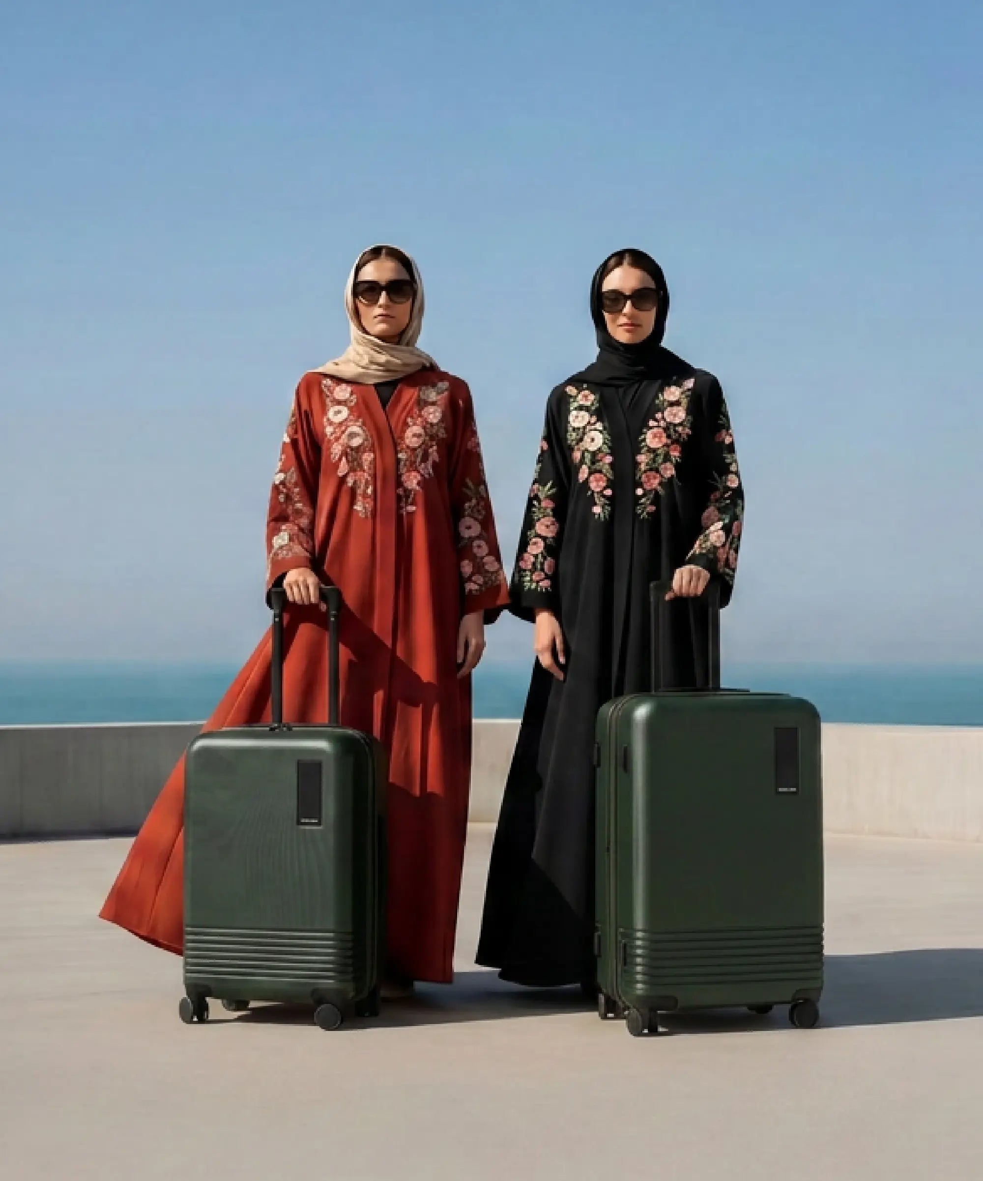 Color_Seeweed Green | Set of Two Luggage