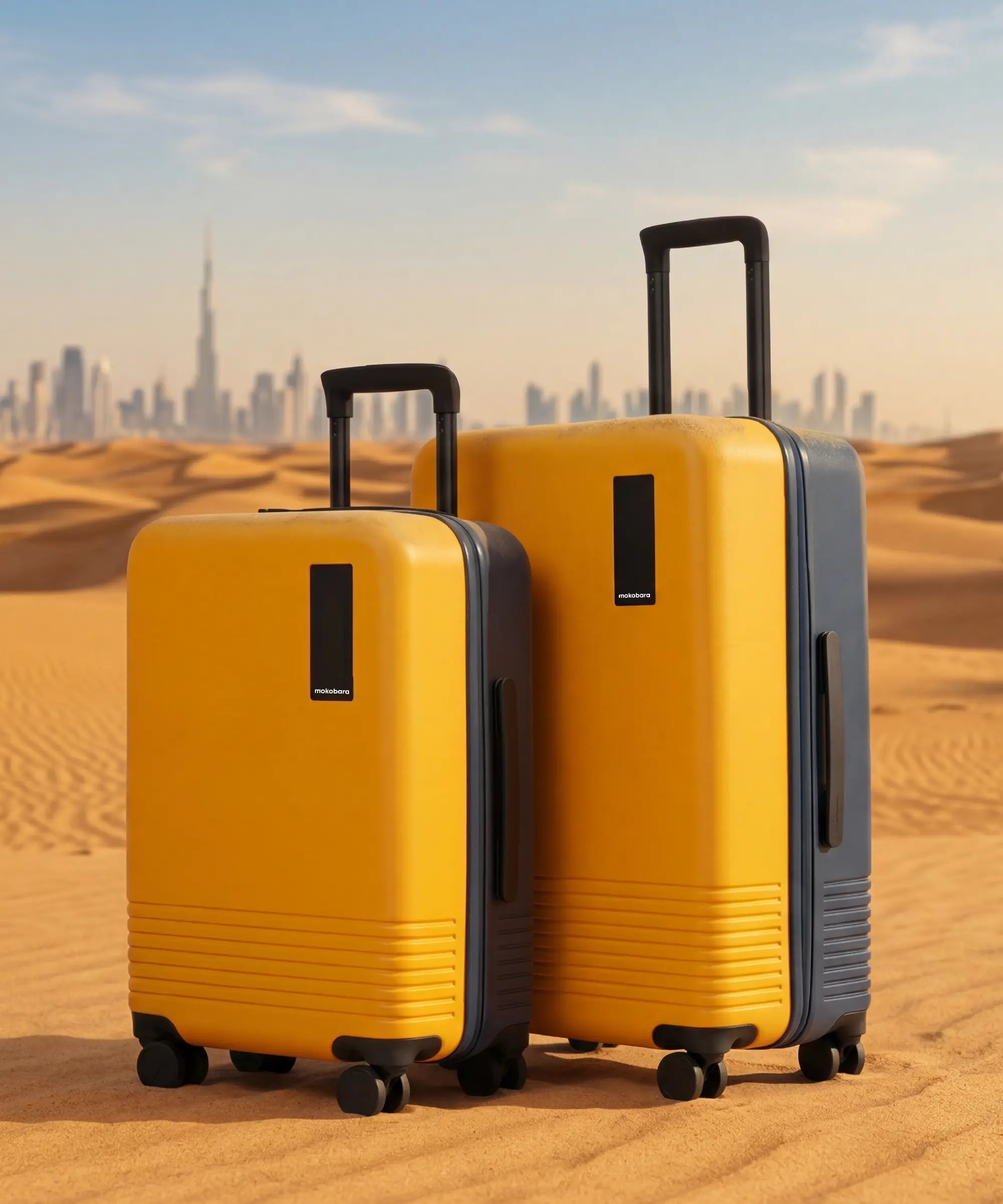 Color_Beach sunrise | Set of Two Luggage