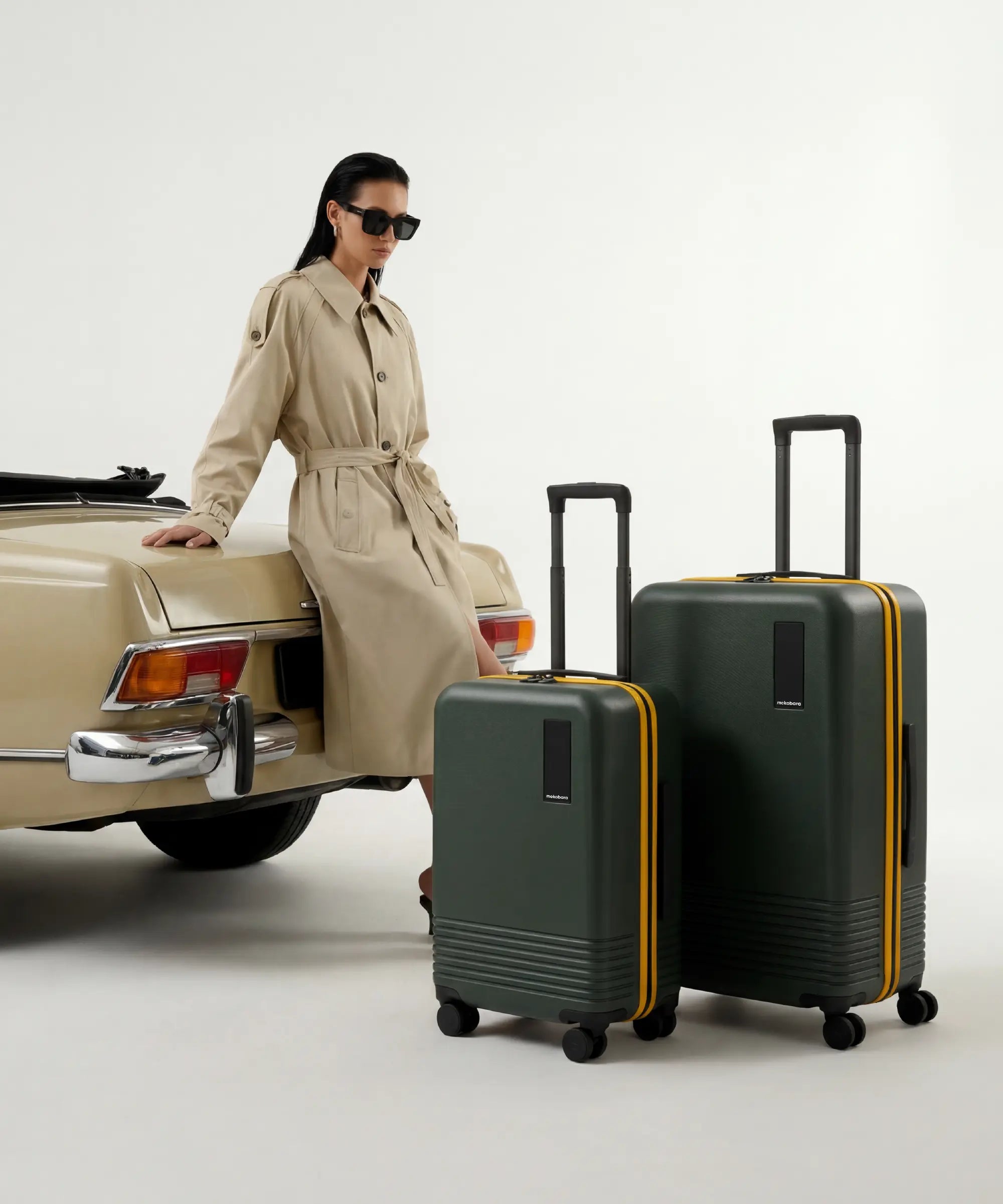 Color_Forest Sunray | Set of Two Luggage
