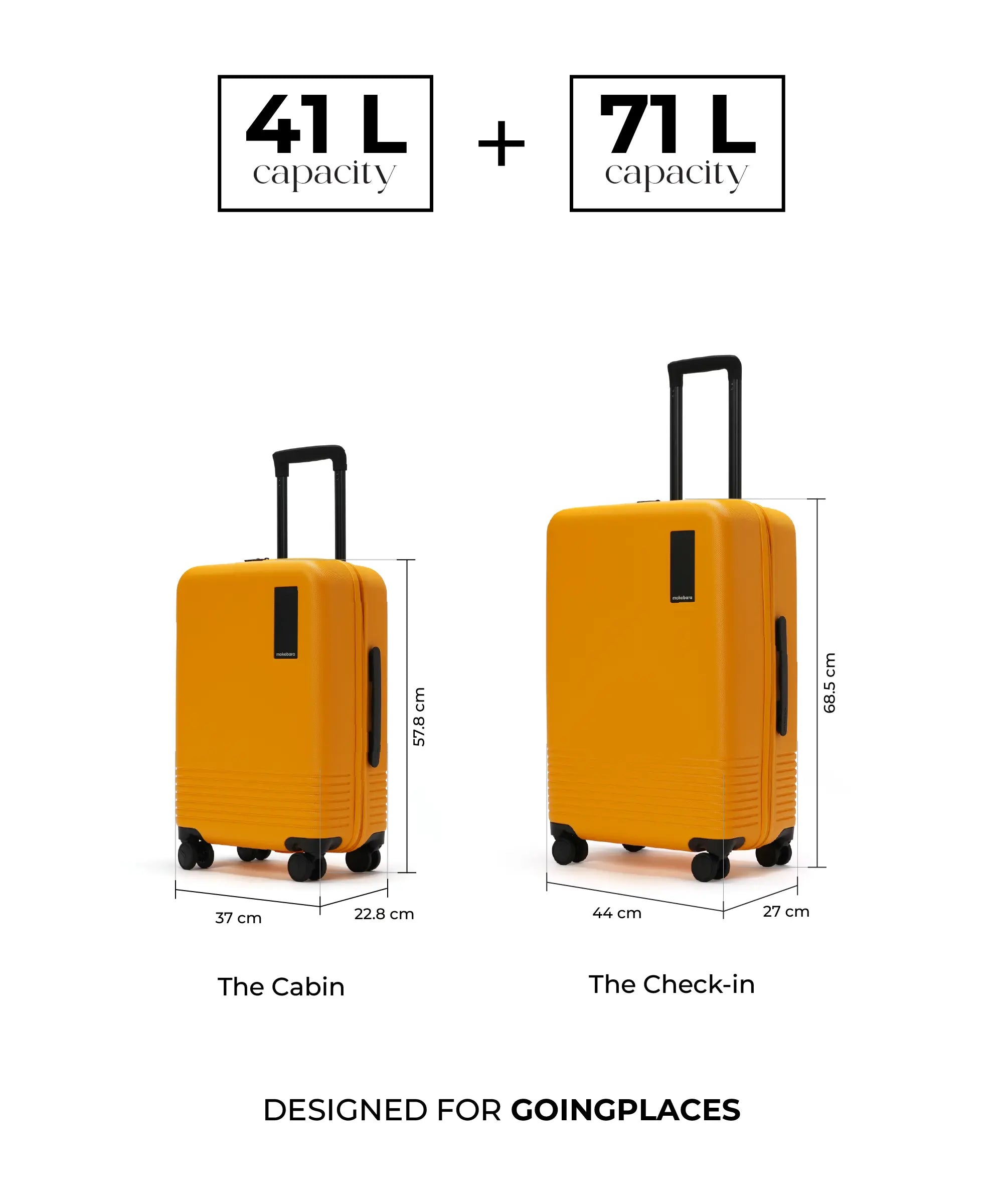 Color_Sunnyside Yellow | Set of Two Luggage