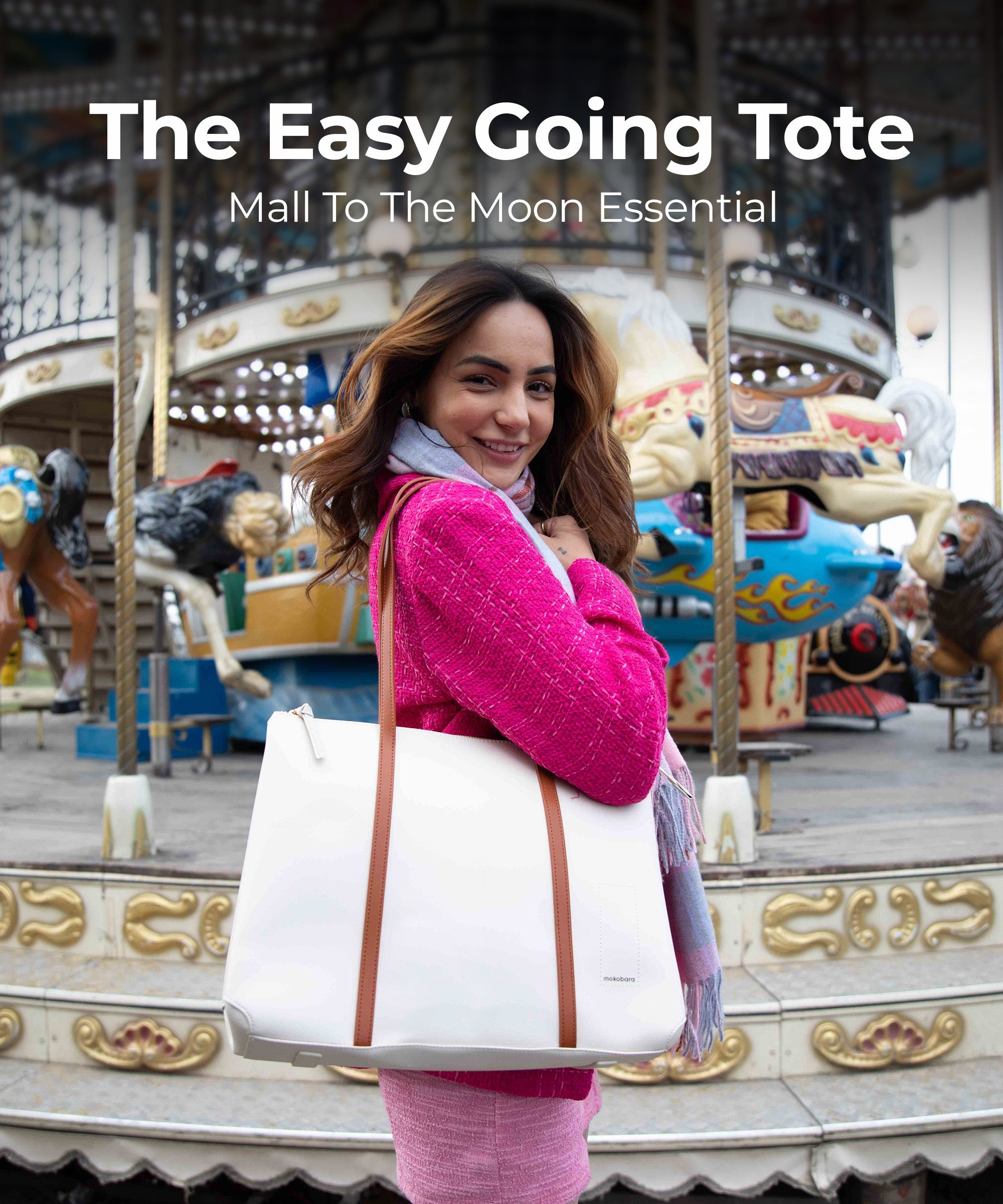 Color_Coconut Cream | The Easy Going Tote