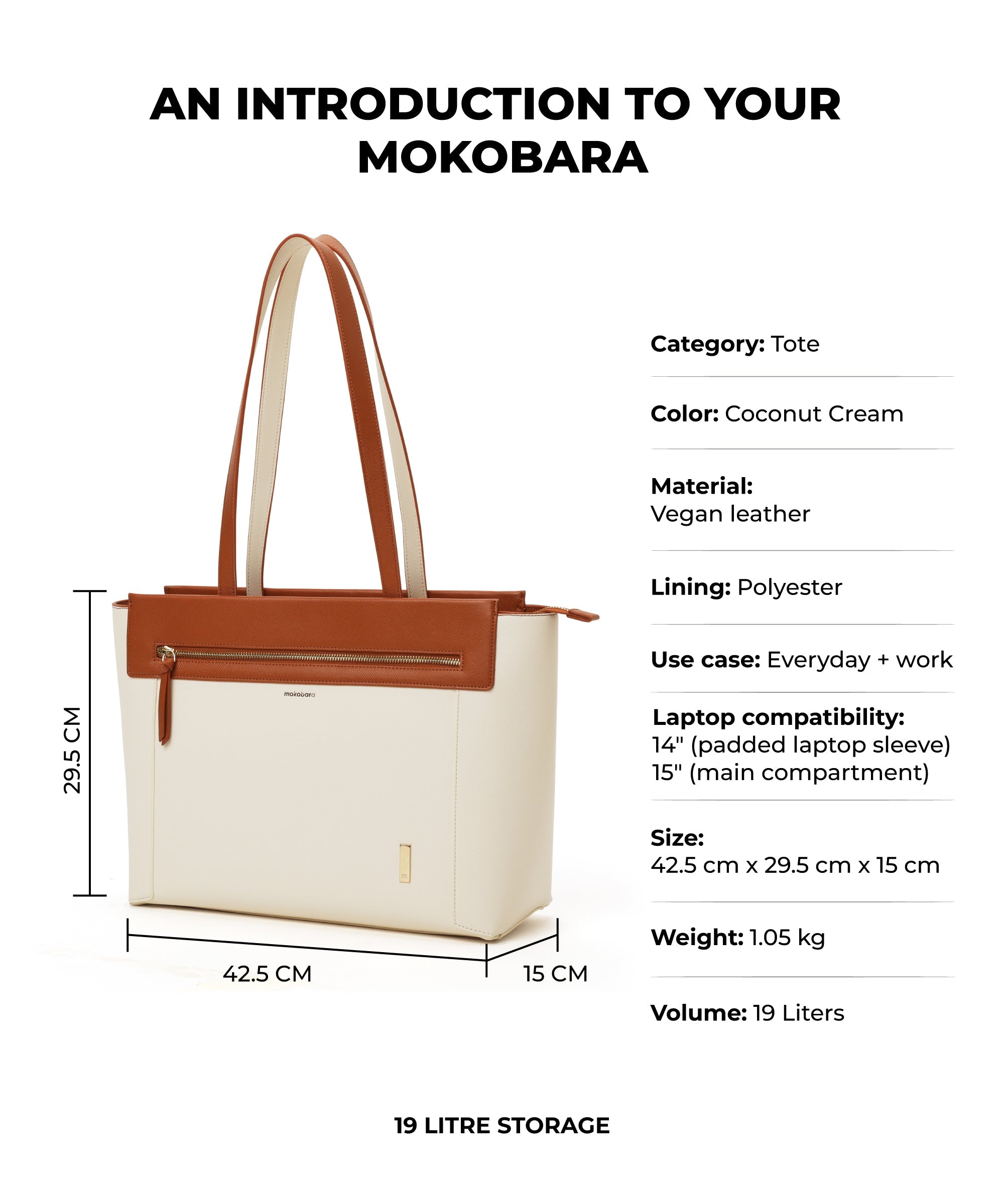 Color_Coconut Cream | The Dawn Tote