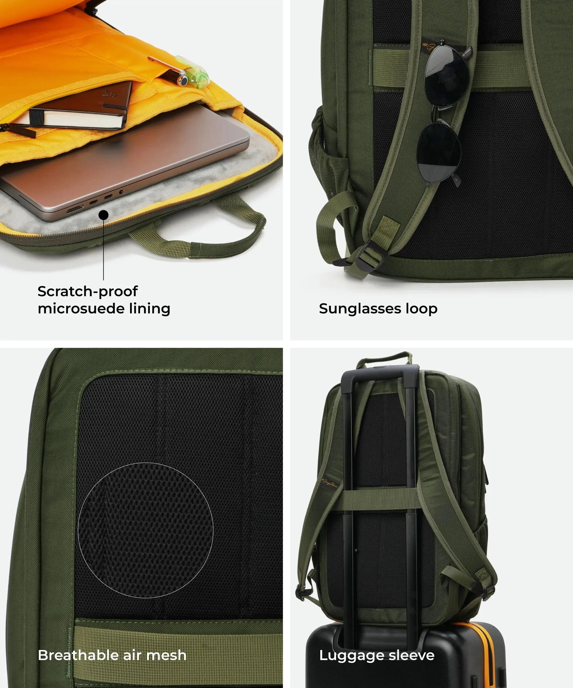 Color_Seaweed Green | The Kaleido Backpack