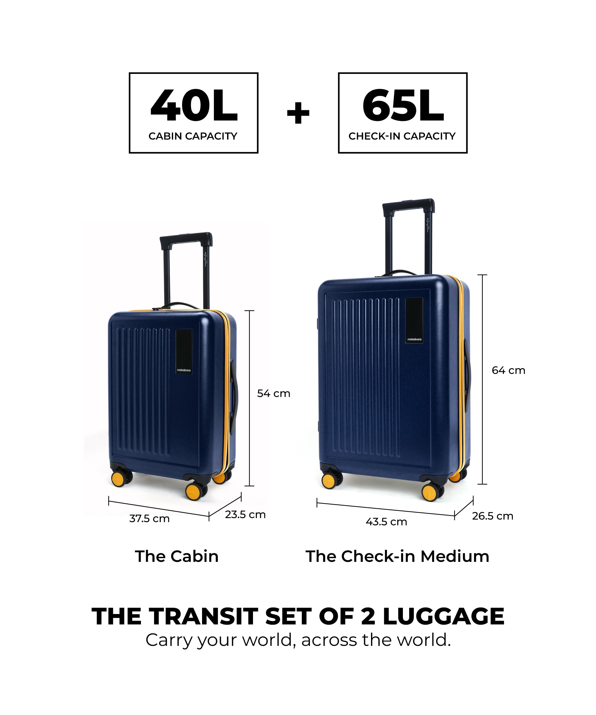 Color_We meet Again Sunray (Limited Edition) | The Transit Luggage - Set of 2