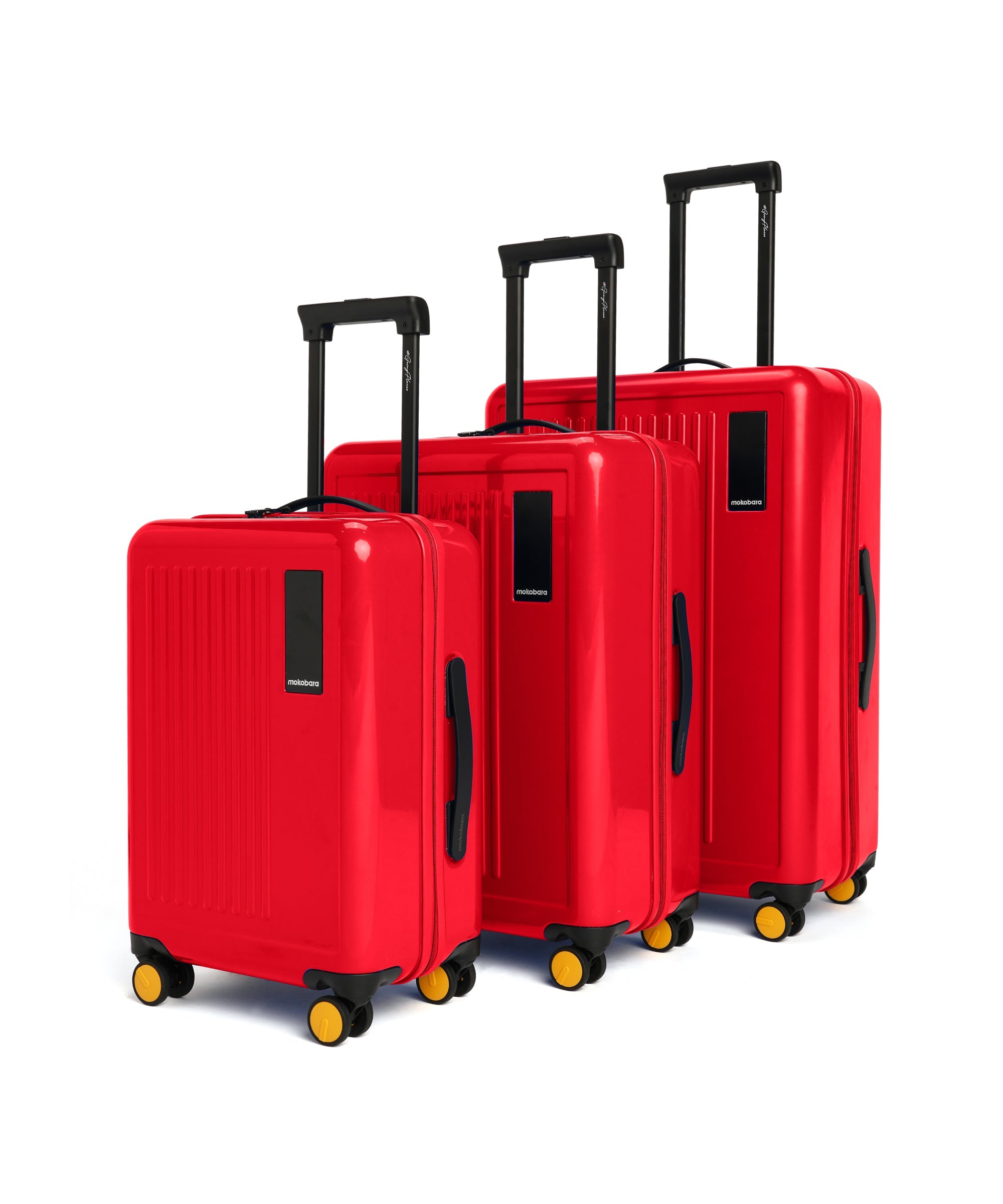 Color_Maximalist Red (Gloss Edition) | The Transit Luggage - Set of 3